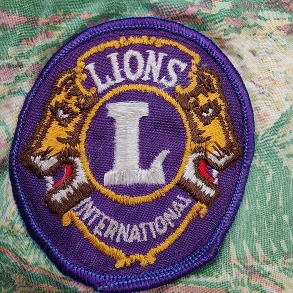 Vintage Lions Club Plaid Portland OR Central East Side Yellow Black Wool Vest XL - Picture 3 of 9